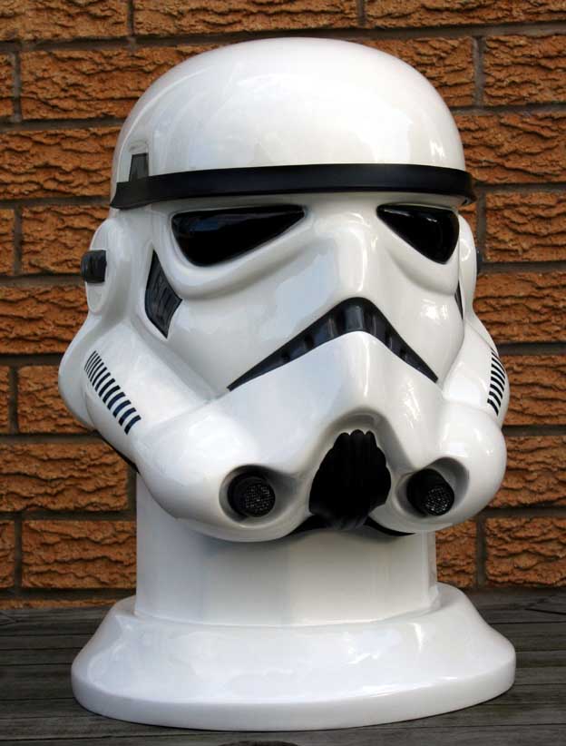 don post stormtrooper helmet